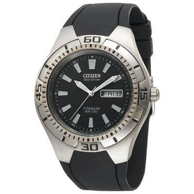 Citizen men's eco-drive titanium watch
